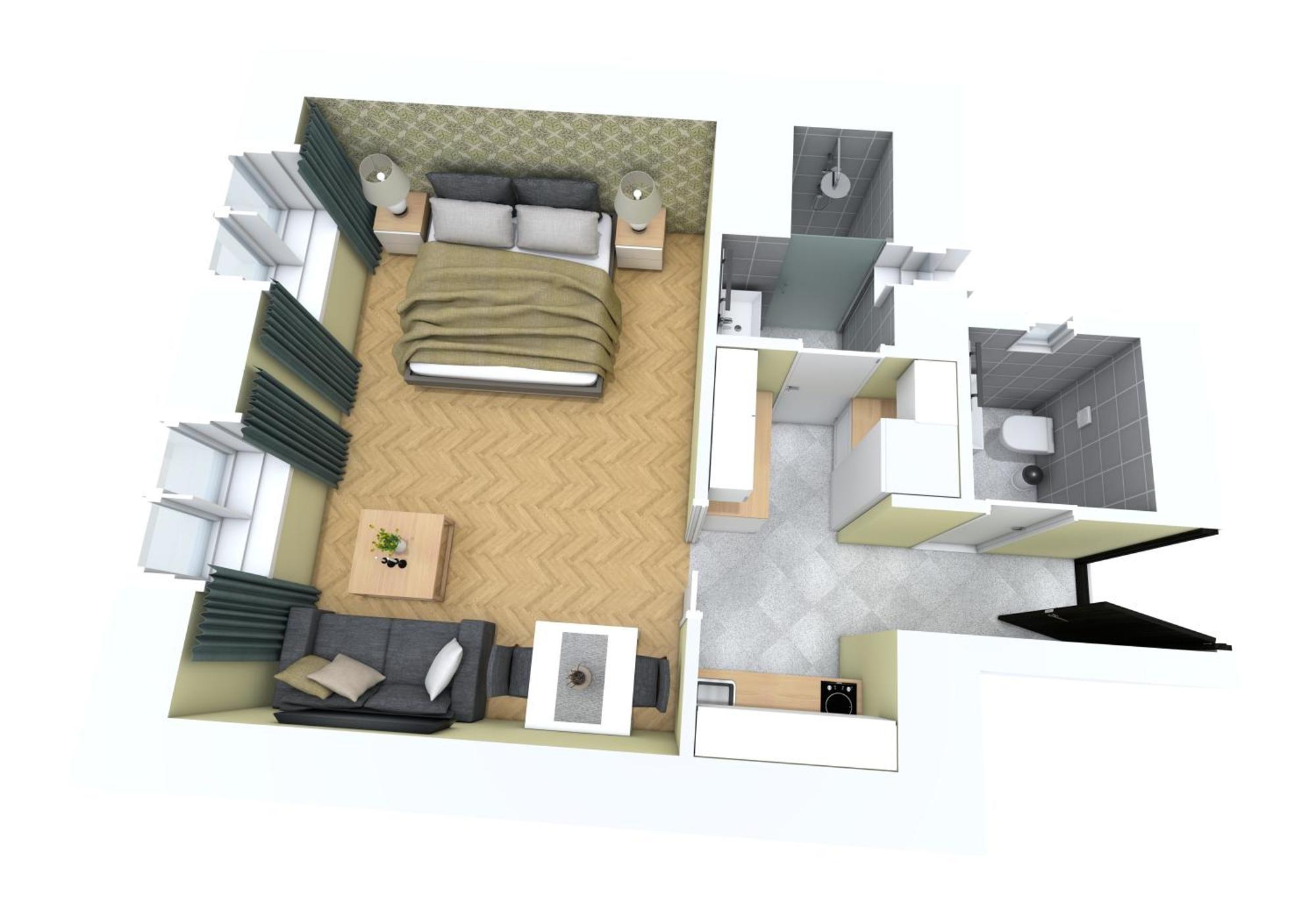 Oasis Apartments At Charles Square Прага Екстер'єр фото