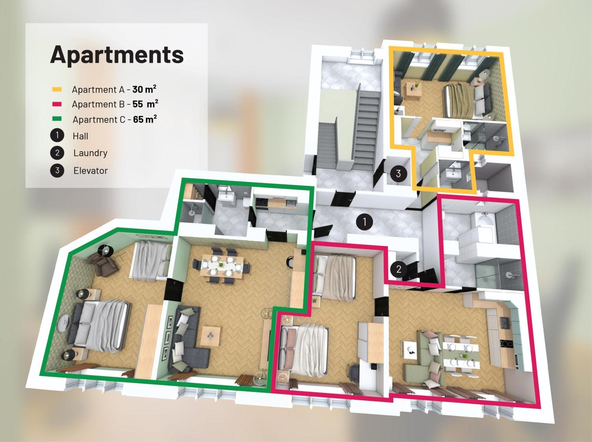 Oasis Apartments At Charles Square Прага Екстер'єр фото